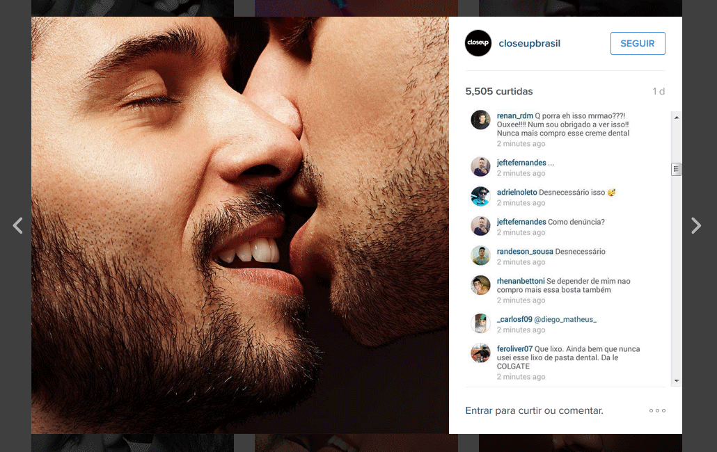 foto-de-homens-se-beijando-causa-reacoes-extremas-no-instagram